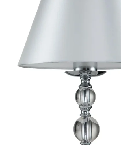 Настольная лампа Davinci V000266 Indigo белая 1 лампа, основание хром металл в стиле современный  фото 2