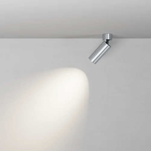 Светильник потолочный Фокус / FOCUS LED 12 Вт 4000 К 50° C055CL-L12W4K-W-PT Maytoni платина ЛЕД в стиле современный хай-тек трубочки фото 4 Светильник потолочный Фокус / FOCUS LED 12 Вт 4000 К 50° C055CL-L12W4K-W-PT Maytoni платина ЛЕД в стиле современный хай-тек трубочки фото 4