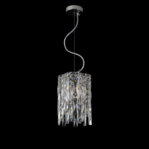 Светильник подвесной ABRIL SP2 Crystal Lux прозрачный на 2 лампы, основание золотое в стиле классический фото 4