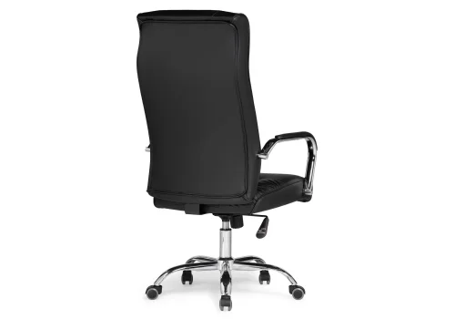 Компьютерное кресло Longer black 15261 Woodville, чёрный/искусственная кожа, ножки/металл/хром, размеры - *1280***600*660 фото 5