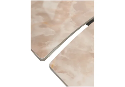 Керамический стол Balde 120 gloss amber jade solid ceramic / black 593879 Woodville столешница бежевая из керамика фото 11