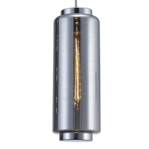 Светильник подвесной лофт JARRAS 6197 Mantra серый 1 лампа, основание хром серое в стиле лофт выдувное фото 3