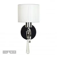 Бра Bella RM1029/1W CR iLamp белый 1 лампа, основание хром в стиле современный американский 