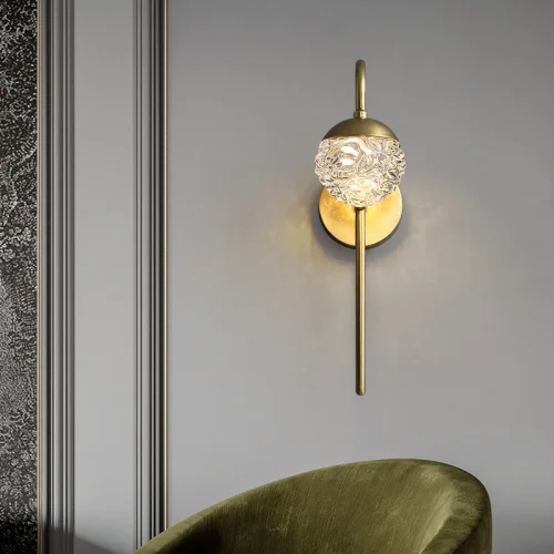 Настенный светильник VERENA WALL 208294-23 ImperiumLoft прозрачный на 1 лампу, основание латунь в стиле современный фото 5 Настенный светильник VERENA WALL 208294-23 ImperiumLoft прозрачный на 1 лампу, основание латунь в стиле современный фото 5