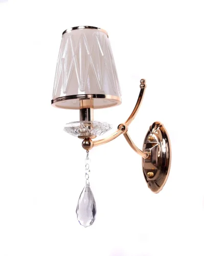 Бра Dominni LDW 9268-1 GD Lumina Deco бежевый на 1 лампа, основание золотое в стиле классический 