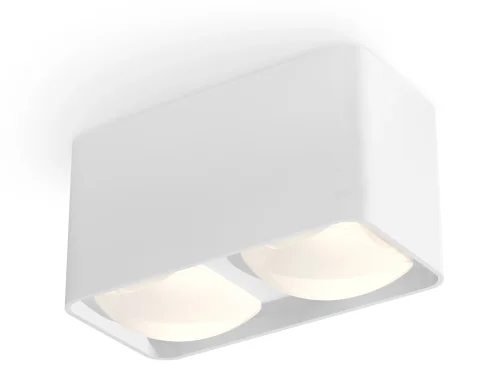 Светильник накладной Techno Spot XS XS7850022 Ambrella light белый 2 лампы, основание белое в стиле хай-тек современный прямоугольный