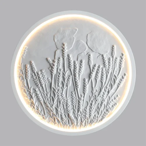 Бра LED Lavanda 7169/10WL Odeon Light белый на 1 лампу, основание белое в стиле современный классический панно фото 4 Бра LED Lavanda 7169/10WL Odeon Light белый на 1 лампу, основание белое в стиле современный классический панно фото 4