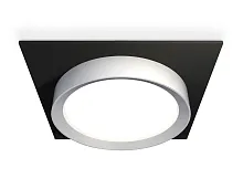 Светильник точечный XC8062004 Ambrella light серебряный 1 лампа, основание чёрное в стиле хай-тек 