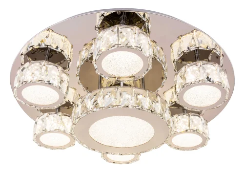 Светильник потолочный LED Amur 49350-60 Globo прозрачный 1 лампа, основание хром в стиле современный 