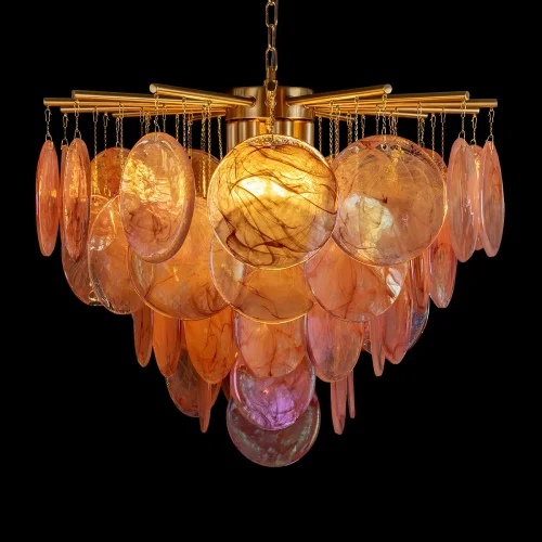 Люстра подвесная Лолли / Lolly 10492/600 Pink LOFT IT розовая на 6 ламп, основание бронзовое в стиле современный фото 5 Люстра подвесная Лолли / Lolly 10492/600 Pink LOFT IT розовая на 6 ламп, основание бронзовое в стиле современный фото 5