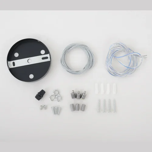 Подвесной комплект для потолочных светильников серии Clt Kit CLT KIT 526 BL Crystal Lux на 1 , основание чёрное в стиле современный 