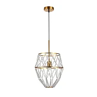 Светильник подвесной Narrio SL1016.213.01 ST-Luce прозрачный 1 лампа, основание золотое в стиле современный 