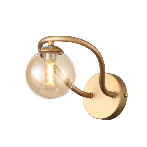 Бра Legatezza SL1502.201.01 ST-Luce янтарный на 1 лампа, основание золотое в стиле современный  фото 4