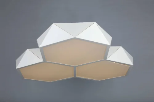 Люстра потолочная Evesham OML-45307-60 Omnilux белая на 1 лампу, основание белое в стиле хай-тек фото 3