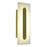 Бра LED Geom SL6139.221.01 ST-Luce белый на 1 лампу, основание золотое в стиле современный 