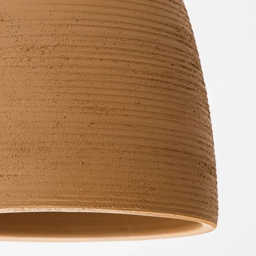 Светильник подвесной Cento A7083SP-1BJ Arte Lamp бежевый коричневый на 1 лампу, основание чёрное в стиле кантри лофт фото 2