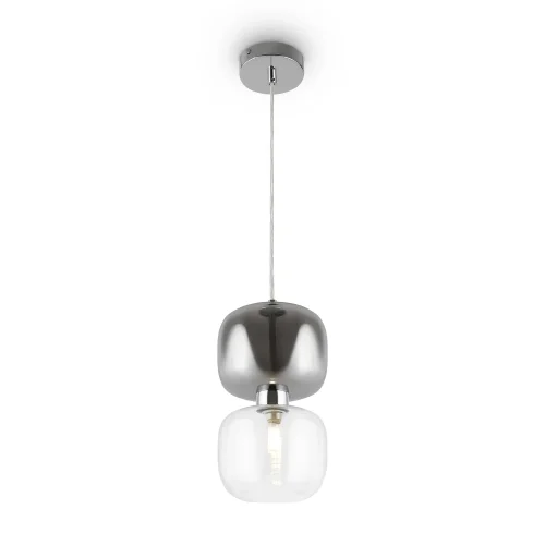 Светильник подвесной Lumen FR5215PL-01CH Freya прозрачный на 1 лампу, основание хром в стиле современный 