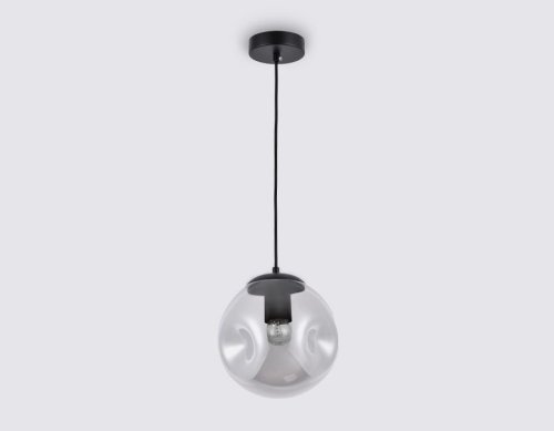 Светильник подвесной TR3511 Ambrella light серый 1 лампа, основание чёрное в стиле модерн  фото 3