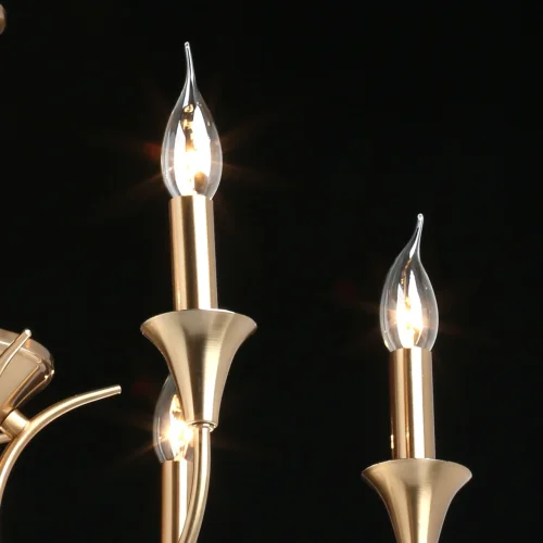 Люстра подвесная Консуэло 614013208 MW-Light без плафона на 8 ламп, основание матовое золото в стиле классический  фото 5