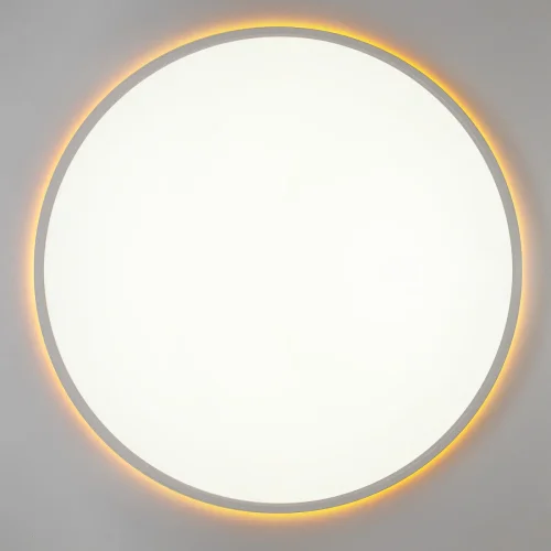 Светильник потолочный LED с пультом Norma CL749600 Citilux белый на 1 лампу, основание белое в стиле современный хай-тек круглый с пультом фото 2