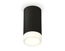 Светильник накладной XS8162002 Ambrella light чёрный 1 лампа, основание чёрное в стиле хай-тек круглый