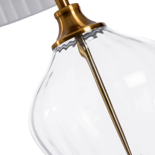 Настольная лампа Baymont A5059LT-1PB Arte Lamp белая 1 лампа, основание медь металл стекло в стиле современный  фото 3