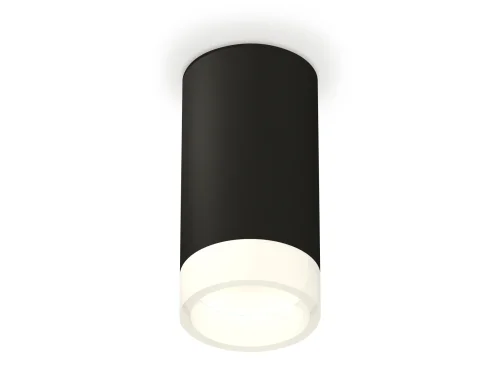 Светильник накладной XS8162002 Ambrella light чёрный 1 лампа, основание чёрное в стиле хай-тек круглый