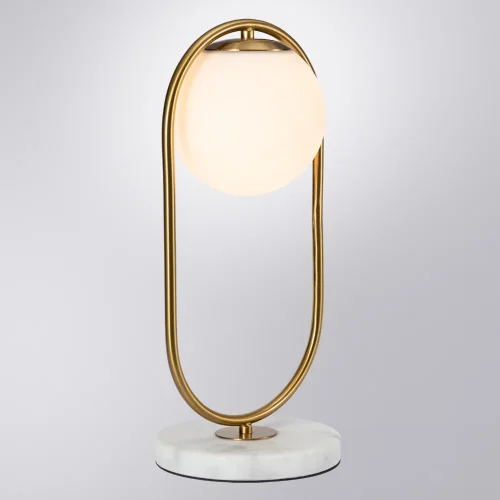 Настольная лампа Matisse A7745LT-1AB Arte Lamp белая 1 лампа, основание античное бронза металл в стиле современный  фото 2