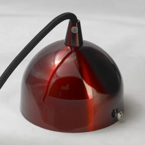 Светильник подвесной Saratoga GRLSP-9654 Lussole красный 1 лампа, основание красное в стиле современный  фото 5