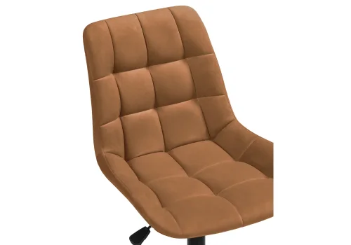 Компьютерное кресло Честер кирпичный / черный 572515 Woodville, кирпичный/велюр, ножки/металл/чёрный, размеры - *920***490*600 фото 6