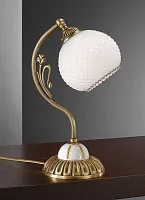 Настольная лампа P 8605 P Reccagni Angelo белая 1 лампа, основание античное бронза латунь дерево металл в стиле классический 