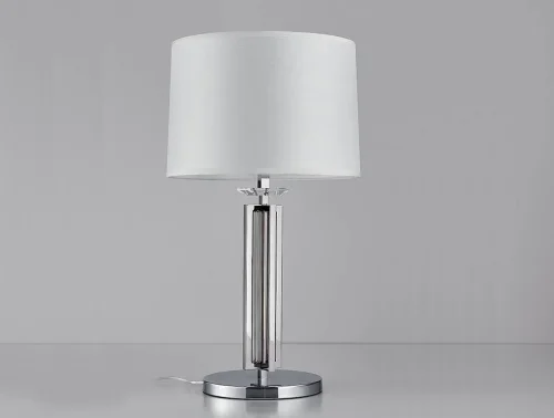 Настольная лампа 4401/T chrome Newport белая 1 лампа, основание хром металл в стиле современный 