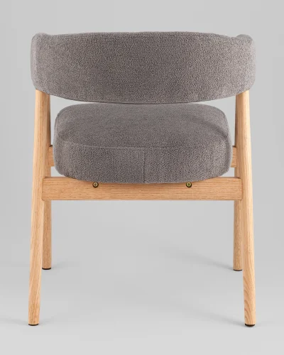 Стул обеденный Zubo с деревянными ножками, темно-серый УТ000041729 Stool Group, /, ножки//, размеры - ***** фото 8