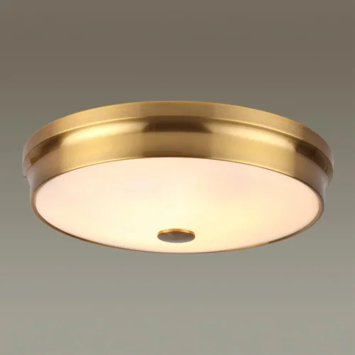 Светильник потолочный Marsei 4824/4C Odeon Light белый на 4 лампы, основание бронзовое в стиле современный тарелка фото 4