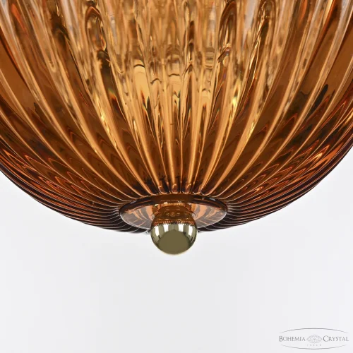 Светильник подвесной 5479/20 G Amber/M-1G Bohemia Ivele Crystal янтарный 3 лампы, основание золотое в стиле классический  фото 5