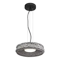 Светильник подвесной LED Antike SL6143.413.01 ST-Luce дымчатый на 1 лампу, основание чёрное в стиле современный 