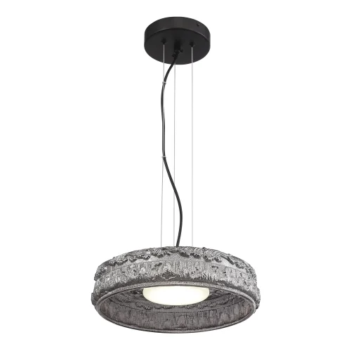 Светильник подвесной LED Antike SL6143.413.01 ST-Luce дымчатый на 1 лампу, основание чёрное в стиле современный 