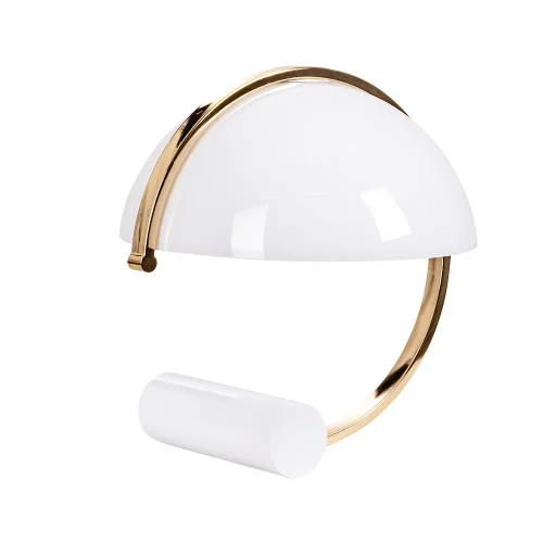 Настольная лампа Brava A5056LT-1GO Arte Lamp белая 1 лампа, основание золотое металл в стиле современный  фото 4