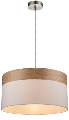 Светильник подвесной CHIPSY 15221H Globo коричневый 1 лампа, основание серое в стиле модерн 