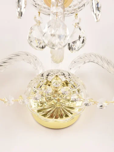 Бра 101B/3/165 G Bohemia Ivele Crystal без плафона на 3 лампы, основание золотое прозрачное в стиле классический sp фото 3
