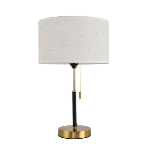 Настольная лампа Irisa 8358/1T Lumion белая на 1 лампу, основание медь чёрное металл в стиле классический Настольная лампа Irisa 8358/1T Lumion белая на 1 лампу, основание медь чёрное металл в стиле классический