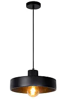 Светильник подвесной Ophelia 20419/35/30 Lucide чёрный 1 лампа, основание чёрное в стиле современный 