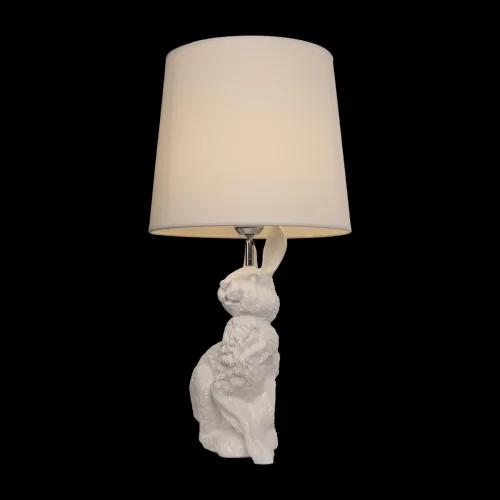 Настольная лампа Раббит (Rabbit) 10190 White LOFT IT белая на 1 лампу, основание белое смола в стиле современный животные фото 4