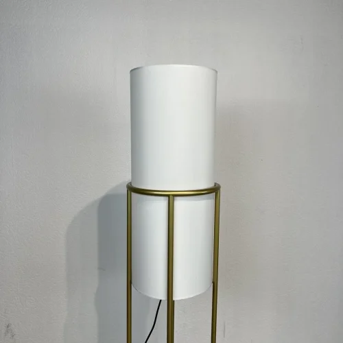 Торшер Delfino 157012-22 ImperiumLoft  белый 1 лампа, основание чёрное золотое в стиле современный
 фото 13
