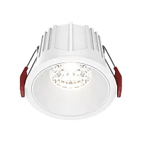 Светильник точечный Alfa LED DL043-01-15W4K-RD-W Maytoni белый на 1 лампу, основание белое в стиле современный 