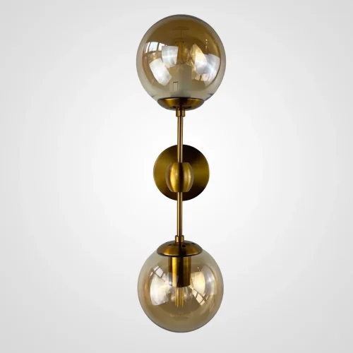 Бра Modo 84999-22 ImperiumLoft янтарный на 2 лампы, основание золотое в стиле современный арт-деко 