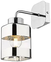 Бра 241-101-01 Velante прозрачный хром 1 лампа, основание хром в стиле современный 