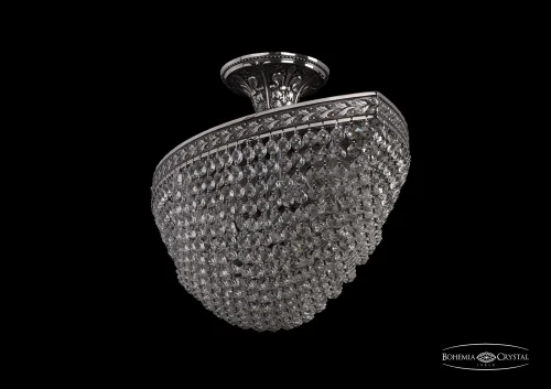 Люстра потолочная хрустальная 19323/55IV NB Bohemia Ivele Crystal прозрачная на 6 ламп, основание никель в стиле классический sp