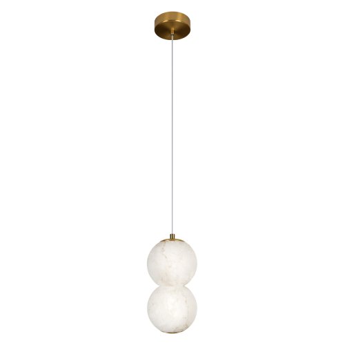 Светильник подвесной ЛЕД Бидз / Beads 10530/2P LOFT IT бежевый на 1 лампу, основание бронзовое в стиле современный 