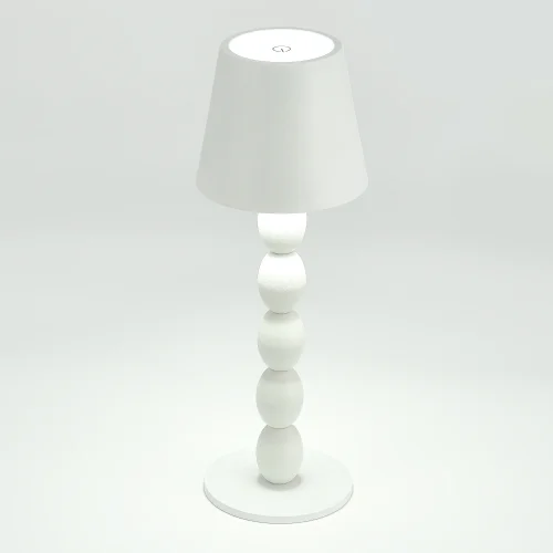 Настольная лампа LED Ease SL1011.504.01 ST-Luce белая 1 лампа, основание белое металл в стиле минимализм современный беспроводная зарядка фото 6